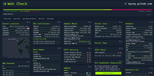 OSINT Tool: WebCheck
